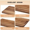 Acacia Wood Cutting Board for Kitchen, 18x12 Inch Reversible Butcher Block Chopping Board with Deep Juice Groove - 2 of 4