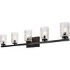 Elegant Lighting Cassie 5 lights bath sconce in black with clear shade - 3 of 4