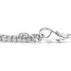 Haus of Brilliance Silver Created Ruby and Sapphire Adjustable Tennis Chain Bracelet - 2 of 4