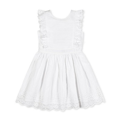 Hope & Henry Girls' Flutter Sleeve Fit And Flare Dress, Toddler, 5 : Target