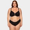 Curvy Couture Women's Plus Size Silky Smooth High Cut Brief Panty - 3 of 4