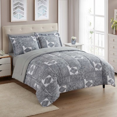 Сумки Sweet Home Collections 7pc Tulsa Bed-in-A- Printed Comforter Set - King — фото 2