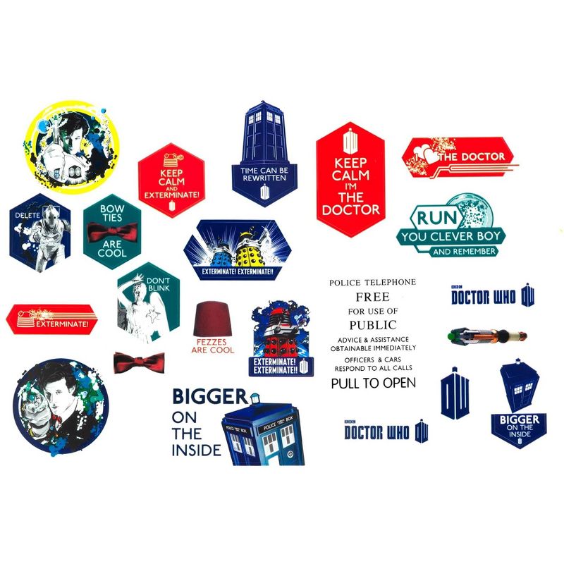 Se7en20 Doctor Who Assorted 22-Piece Sticker Sheet Set, 4 of 8