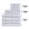 Attop 10 Piece Towel Set with Upgraded Softness & Durability, Light Grey - 4 of 4