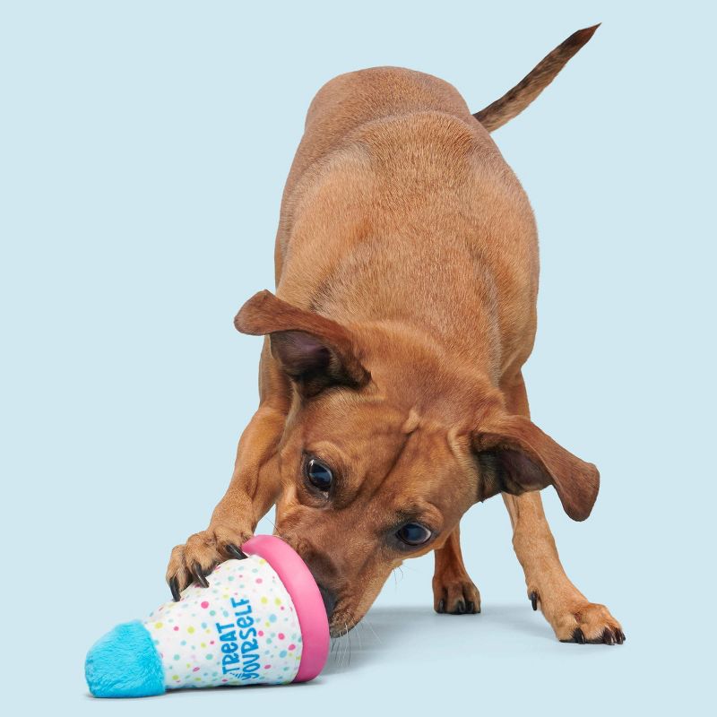 BARK Super Chewer Treat Yourself Party Hat Dog Treat Dispenser Toy, 6 of 10