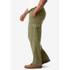 Boulder Creek by KingSize Men's Big & Tall Renegade Side-Elastic Waist Cargo Pants - 3 of 4