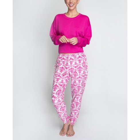 Hanes Legacy Pajama Set, Berry/damask, Small : Target