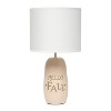 Simple Designs 17.88" Cozy Autumn "Hello Fall" Pumpkin-Shaped Table Lamp with White Drum Shade - 4 of 4