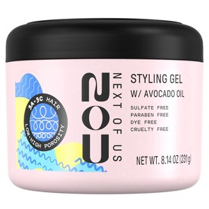 NOU Styling Gel, For Curly Hair, 8 Fl. Oz - 1 of 4