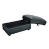 PAGED 34" Chenille Fabric Ottoman with Storage, Modern Sectional Sofa Footstool Module, Entryway Shoe Bench for Living Room, Bedroom - 3 of 4