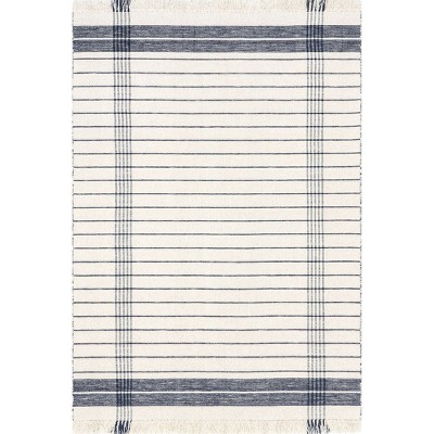 Nuloom Celena Striped Wool Fringe Indoor Area Rug