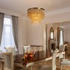 LNC Luckummin 10-Lights 31.5" Modern Luxury Chain Chandelier, Gold - 4 of 4