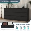CIPACHO Mid Century Modern 9 Drawer Dresser for Bedroom with Hidden Handle Black - 2 of 4
