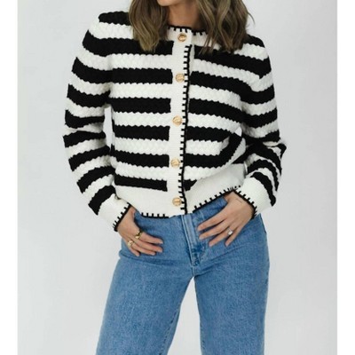 Women's Striped Cardigan - PAPERMOON