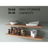 Vynxaria  47.3' Decorative Wall Shelf Set of 2 - Modern Floating Design - 3 of 4