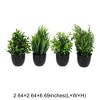 Unique Bargains Artificial Plants 4 Basin Combination Indoor Plastic Black 2.64"x2.64"x6.69" 1 Pc - 3 of 4