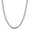 Black Bow Jewelry Men's 7.75mm Sterling Silver Solid Domed Curb Chain Necklace - 2 of 4