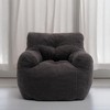 ROOMTEC Bean Bag Chair, Velvet Tufted Foam Accent Lazy Sofa Chair Floor Couch Chair - 2 of 4