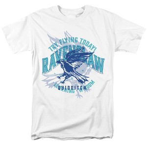 Harry Potter Ravenclaw Try Flying Adult T-Shirt White - 1 of 4