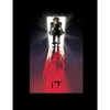 It 2017 Scary Clown in Doorway Men's Black T-shirt - 2 of 2
