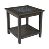 Jofran, Baroque End Table with Mosaic Tile Inlay, Gray - 2 of 3