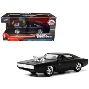 Dom's Dodge Charger R/T Matt Black "Fast & Furious" Movie 1/32 Diecast Model Car by Jada - 1 of 4