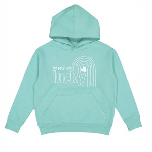 The Juniper Shop Happy Go Lucky Shamrock Youth Hoodie - 1 of 4