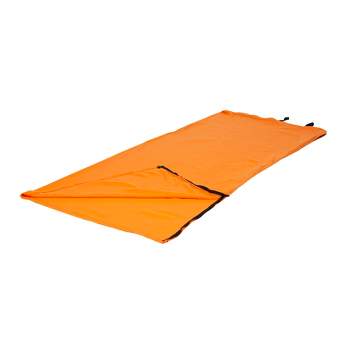 Stansport Rectangular Fleece Sleeping Bag Orange