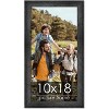 PosterPalooza | 10x18 Wide Barnwood Picture Frame, UV Acrylic, 6 Finishes - Grey, Brown, White, and Black - 2 of 4