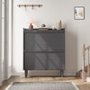 Coolmee Shoe Cabinet with Flip Drawers, Shoe Organizer with Adjustable Shelf, Hidden Shoe Storage for Entryway, Hallway, Living Room - 3 of 4