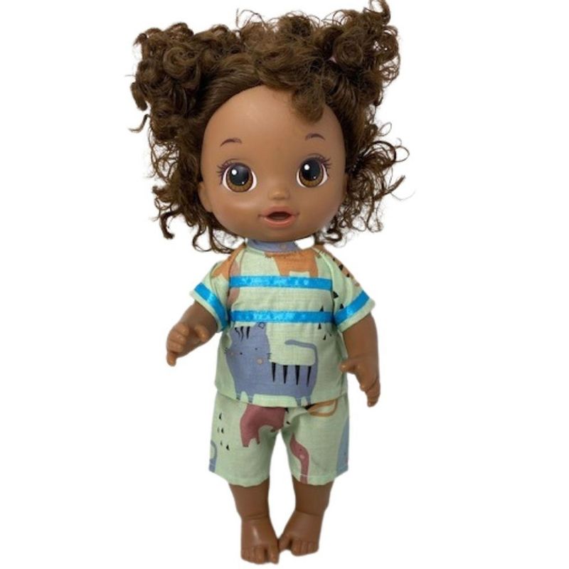 Doll Clothes Superstore Zoo Animal Print Scrubs Fit Some Baby Alive And Little Baby Dolls, 3 of 6