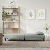 vidaXL Sofa Bed Light Gray Velvet - 3 of 4