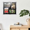 PosterPalooza | Stainless Steel Silver Wood Finish Collage Frame - Black Mat, 20 Frame Sizes, UV Acrylic - 4 of 4