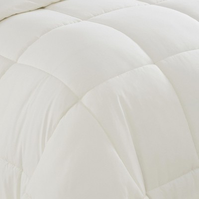 Ivory Full Reversible Microfiber Down Alternative Comforter