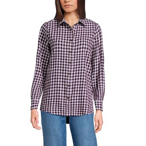Lands' End Women's Flannel Shirt - 1 of 3