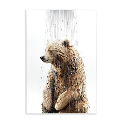 Stupell Industries Bear Shower Splash Wall Plaque Art