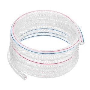 Unique Bargains Clear Braided Tube PVC High Pressure Industrial Tubing 1 Pc - 1 of 4