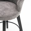 DSVIMOY Counter and Bar Stool Set of 2 Wing Back Swivel Stools with Solid Wood Legs for Kitchen and Dining, Gray, 22.44"*20.47"*17.72" - 4 of 4