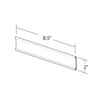 Azar Displays 8.5" W x 2" H Adhesive-back Acrylic Wall Nameplate, 10-Pack - 3 of 4