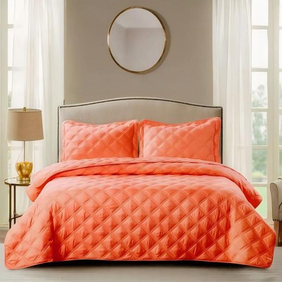 Evo Bytes Down Alternative Quilted Oversized 3 Piece Comforter Set
