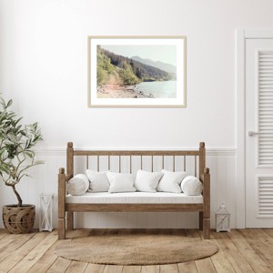 Amanti Art Shoreside Serenity by Lynann Colligan Wood Framed Wall Art Print - 1 of 4