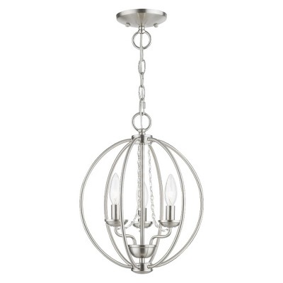 Livex Lighting Arabella 3 - Light Chandelier in  Brushed Nickel