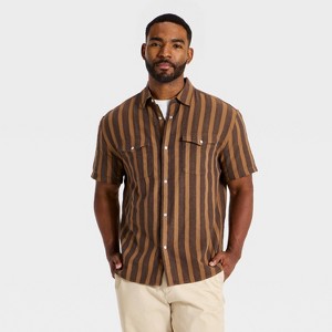 Camisa western de botones de manga corta para hombre - Goodfellow & Co™
