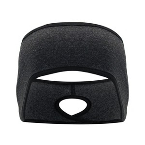 Anna-Kaci Women's Ponytail Headband Moisture-Wicking for Running Exercise Workouts Winter Ear Warmer - 1 of 4