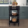 56In Kitchen Cart, Rolling Kitchen Island, Microwave Stand, Island On Wheels With Storage, 2-sided Kitchen Island Cart On Wheels, Wine And Spice Rack - 3 of 4