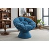 Papasan Chair w/Cushion and Frame,Oversized Comfy Chenille Upholstered Round Swivel Accent Chair for Living Room Bedroom - 2 of 4