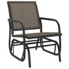 vidaXL Garden Glider Chair Brown 24 in.x29.9 in.x34.3 in. Textilene&Steel - 2 of 4
