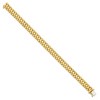Black Bow Jewelry Men's 14k Yellow Gold 8mm Polished & Satin Panther Link Bracelet, 8 In - 3 of 4