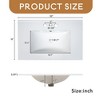 30" Bathroom Vanity with Ceramic Sink, Soft-Close Door with Built-in Shelf, Deep Drawer, Standard Drawer, Long Divider Drawer - Leovsnove - 3 of 4