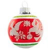 Christopher Radko 2.0 Inch Vintage Flocked Ornament Set Patterns Glitter Scenes Tree Ornament Sets - 2 of 4